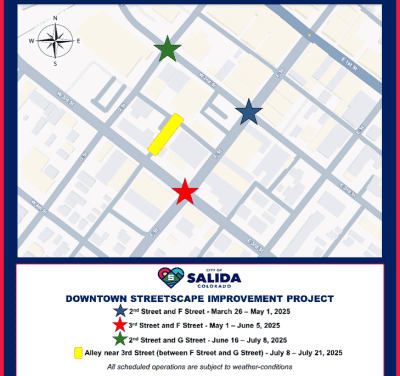 Downtown Streetscape Improvements Near 2nd, 3rd, F and G Streets begin March 26