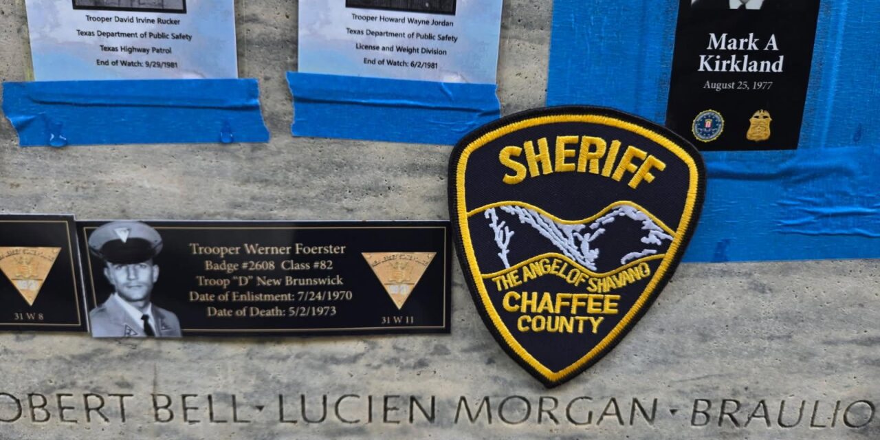 Two Chaffee County Deputies Went to Washington DC to Honor Lucien Morgan