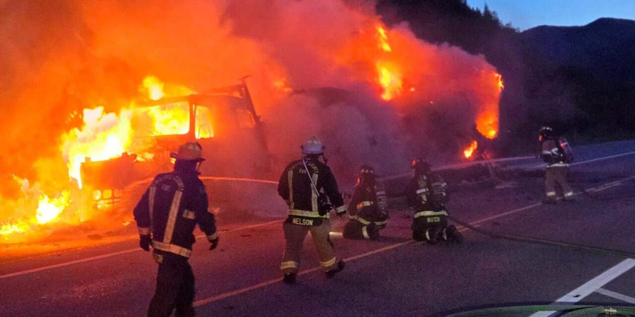 Semi-Truck Fire Shuts Down Highway 50 Near Monarch Pass for Hours