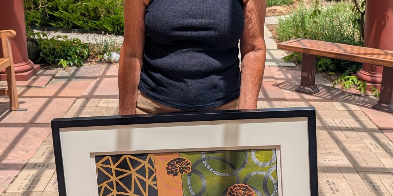 Modern collage exhibit by Howard artist Emilia Van Nest Markovich now on display at HRRMC