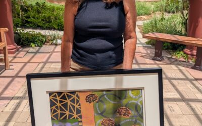 Modern collage exhibit by Howard artist Emilia Van Nest Markovich now on display at HRRMC