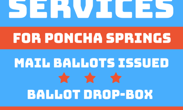 Poncha Springs Pop-Up Voter Center This Weekend