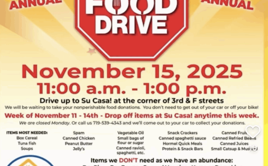 9th Annual Su Casa Furniture Food Drive Set for November 15