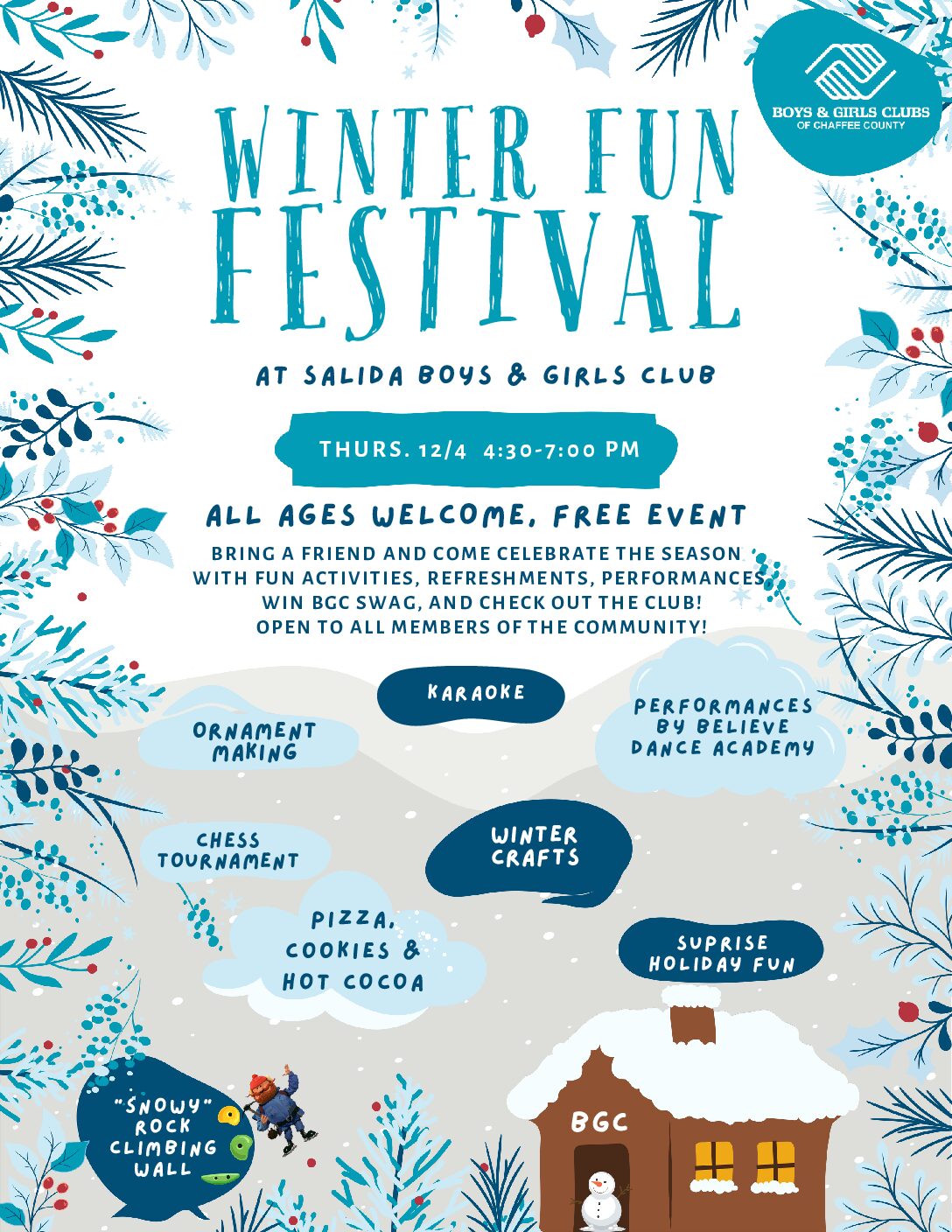 Boys & Girls Club hosting the Winter Fun Festival