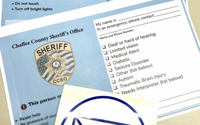Chaffee County Sheriff’s Office is officially launching the Blue Envelope Program