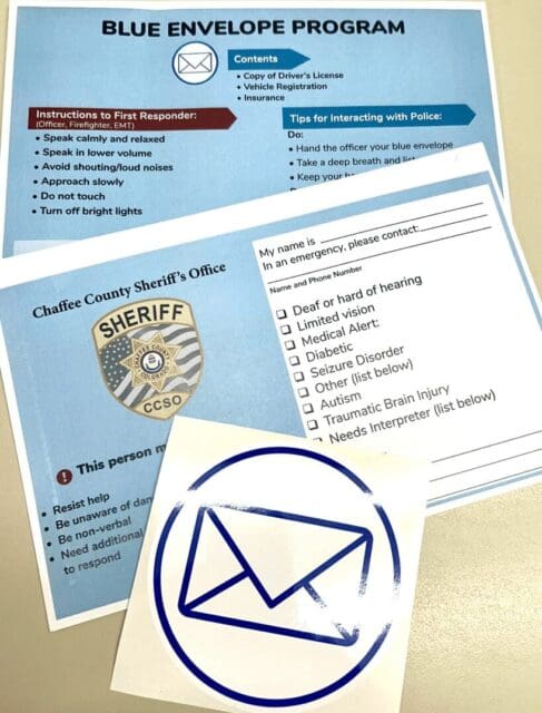 Chaffee County Sheriff’s Office Launches Blue Envelope Program to Improve Police Interactions