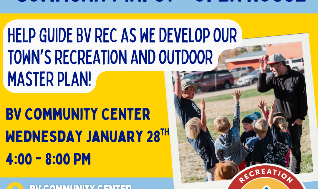 Buena Vista Seeks Community Input on the Future of Recreation and Outdoor Spaces