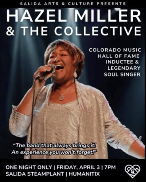 Salida Arts & Culture Presents an Evening with Hazel Miller & The Collective at the Salida SteamPlant