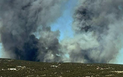 24 Fire Expands to 4,600 Acres, Prompts Evacuations and Highway Closure