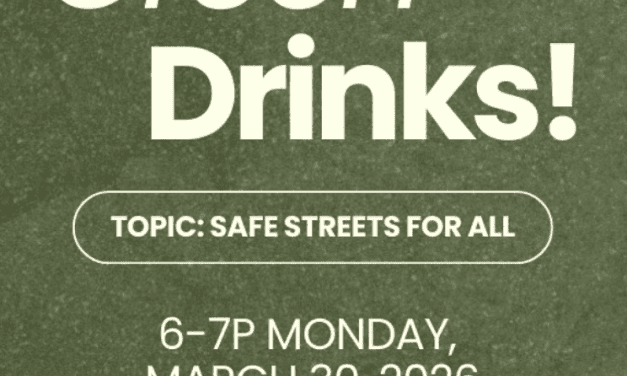 Sustainable Chaffee to Host ‘Green Drinks’ Event Focused on Safe Streets