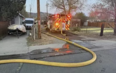 Firefighters Stop Overnight Structure Fire on E Street; No Injuries