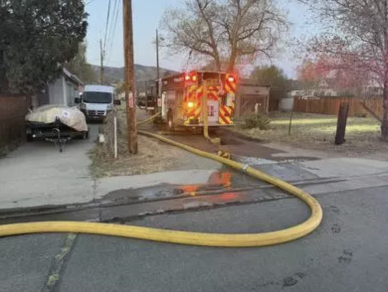 Firefighters Stop Overnight Structure Fire on E Street; No Injuries