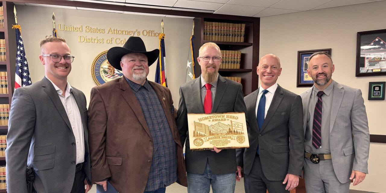 Chaffee County Deputy Honored With Inaugural “Hometown Hero Award”