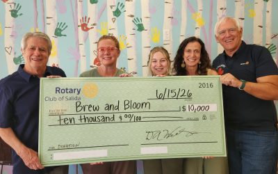 Rotary Club of Salida, Salida Sunrise Rotary Club and Rotary District 5470 Award $10,000 Grant to Achieve for Brew & Bloom Coffee