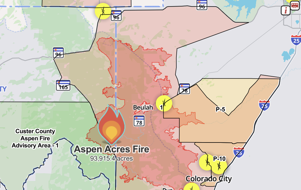 Aspen Acres Fire Nears 92,000 Acres as Evacuations Expand