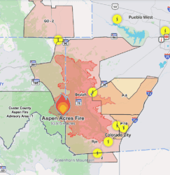 Aspen Acres Fire Nears 92,000 Acres as Evacuations Expand