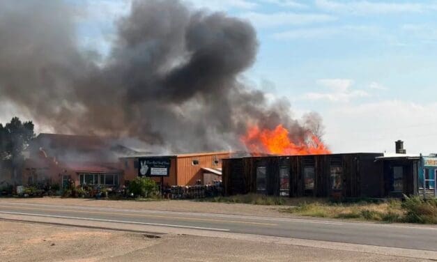 Fire in Villa Grove Yesterday
