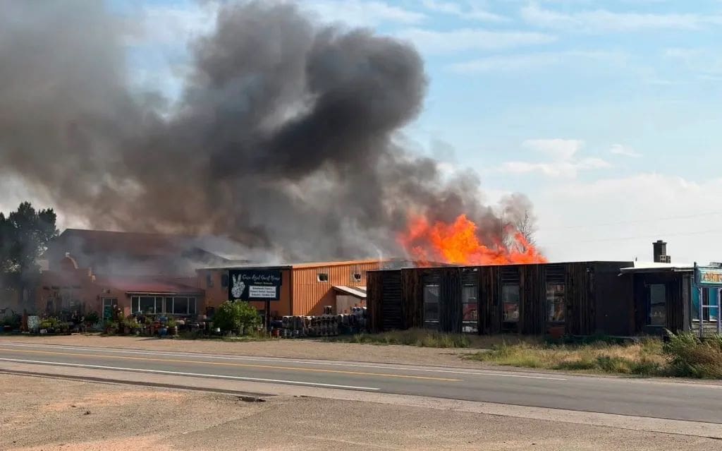 Fire in Villa Grove Yesterday