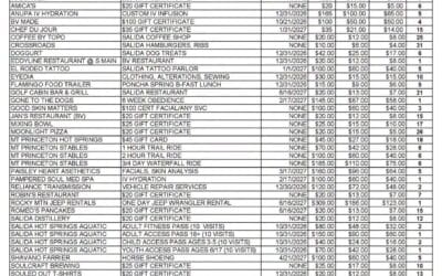 Leftover Radio Auction Items